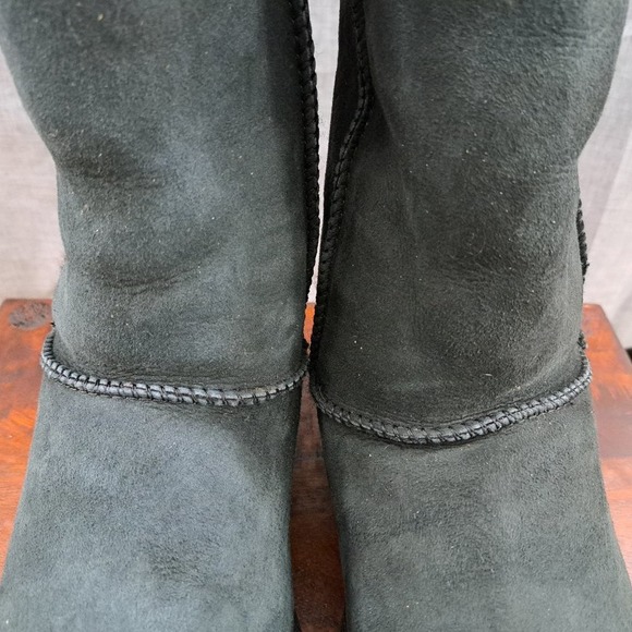 UGG Classic Tall II Boot 1016224 Women's 9 Black Twinface Winter Shearling Lined - Picture 7 of 13